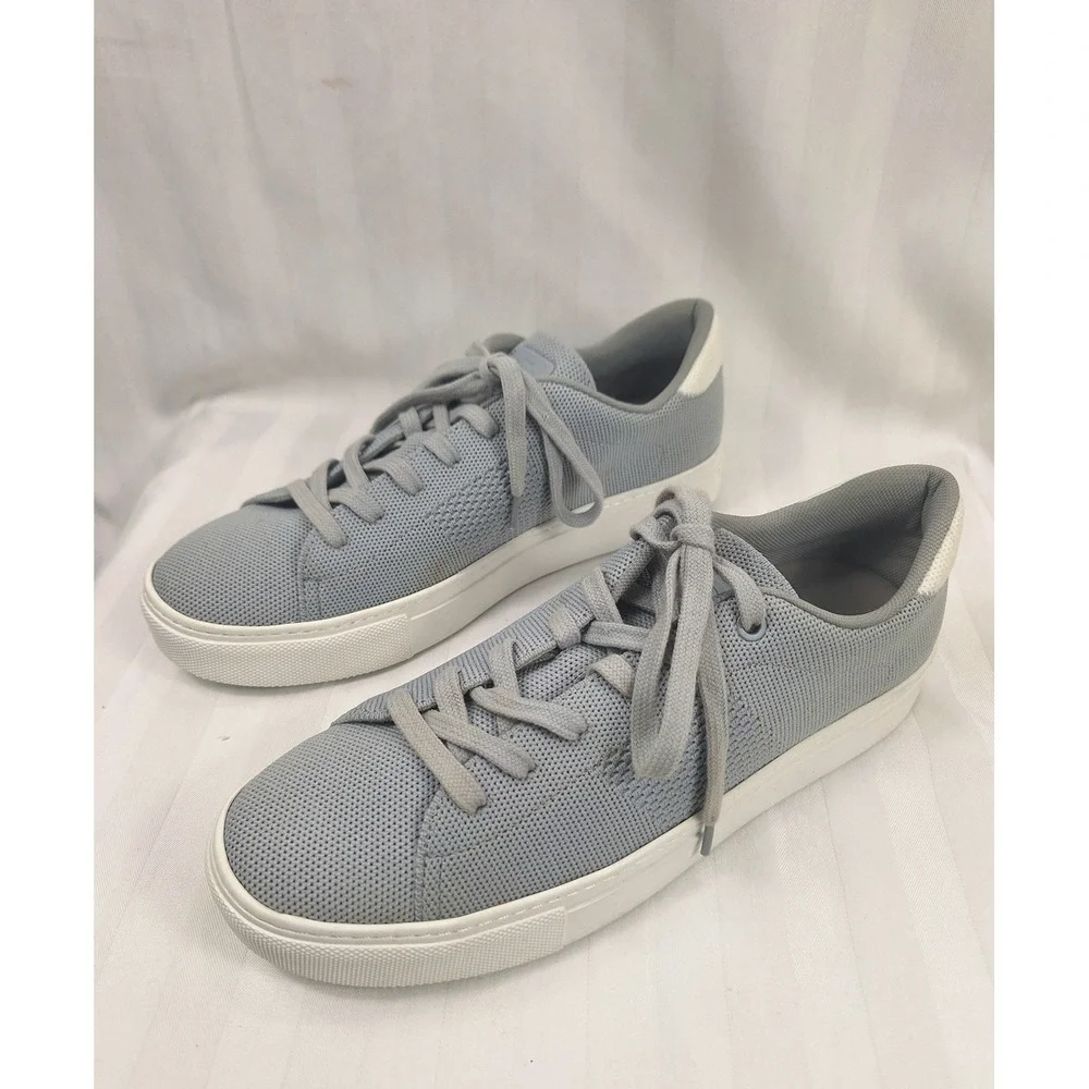 Greats Royale Knit Mens Grey Low‎ Top Sneakers Size 8 Recycled Knit Shoes